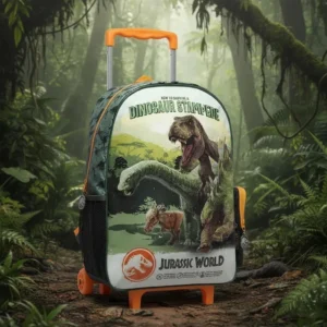 MOCHILA CON CARRO JURASSIC 16"