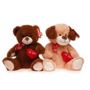 PERRO Y OSO CON CORAZON 30cm 1438 CBR.9.24 A49