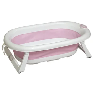 BAÑERA PLEGABLE C/TERMOMETRO ROSA OKBB0361 CBR.24.75 A49