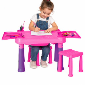 MESA DIACTICA ROSA C/2 SILLAS 4188 C.34 A49