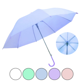 PARAGUAS LARGO PVC LISO PASTEL YY2283 1069N CBR.1.86 A49